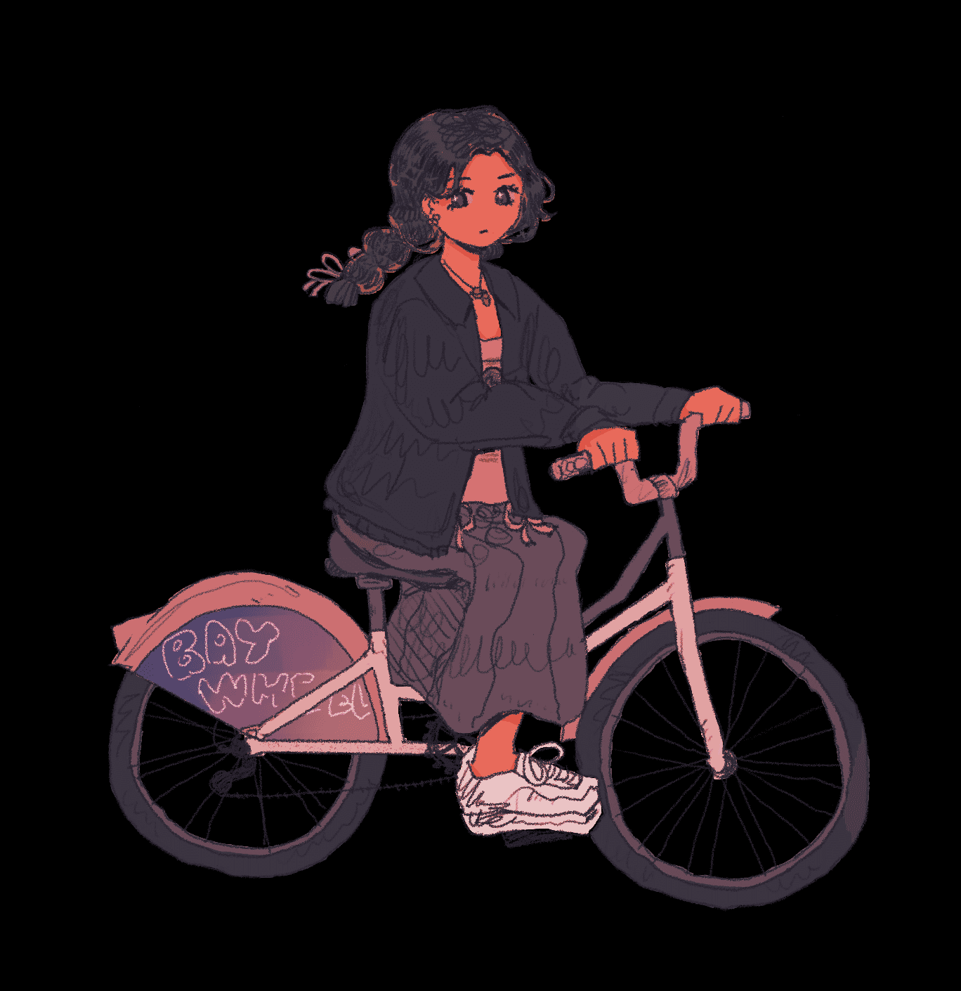 me on a bike